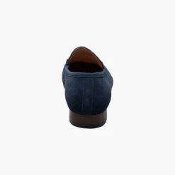 Stacy Adams Men's Wydell Moc Toe Bit Slip-On - Navy Suede -Shoe Promotion Store 0 97821.1678382603