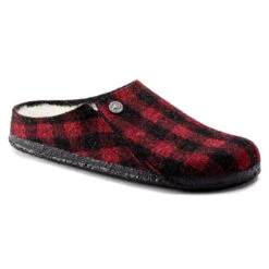 Birkenstock Zermatt Shearling - Plaid Red (Narrow Width)