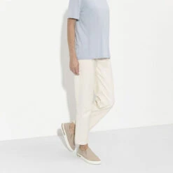 Birkenstock Women's Oswego Canvas/Suede - Sandcastle (Narrow Width) -Shoe Promotion Store 1019162 f look f 01676.1654536361