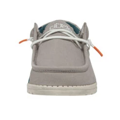 Hey Dude Men's Wally Washed - Smoke Grey -Shoe Promotion Store 111523301 WALLY WASHED SMOKE GREY LEFT 4 21136.1661976306