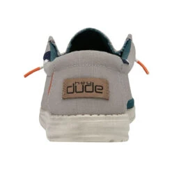 Hey Dude Men's Wally Washed - Smoke Grey -Shoe Promotion Store 111523301 WALLY WASHED SMOKE GREY LEFT 5 66572.1661976309
