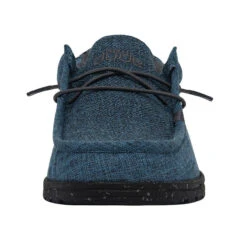Hey Dude Men's Wally Eco Linen - Eclipse Blue -Shoe Promotion Store 112472771 WALLY ECO LINEN ECLIPSE BLUE LEFT 4 96716.1666902183