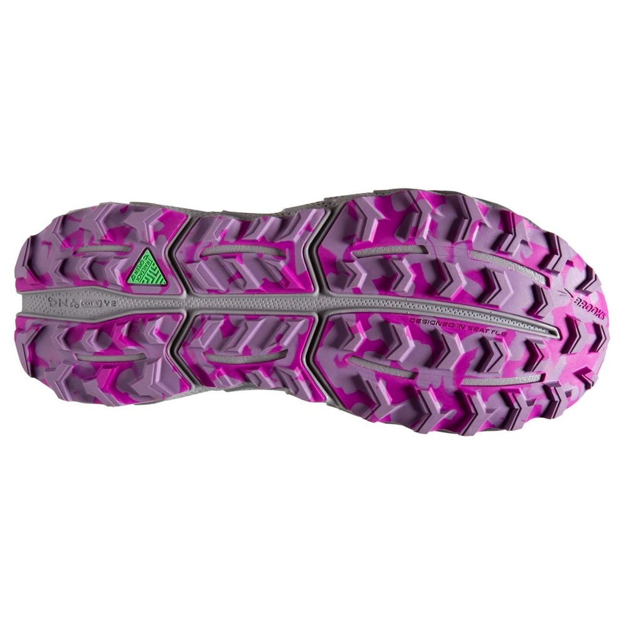 Brooks Women's Cascadia 17 - Oyster / Blackened Pearl / Purple 6 Brooks Women's Cascadia 17 - Oyster / Blackened Pearl / Purple - Image 6