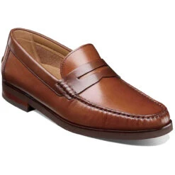 Florsheim Men's Berkley Flex Moc Toe Penny Loafer - Cognac Multi