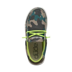 Hey Dude Youth Wally Sox - Taupe Camo -Shoe Promotion Store 130137034 WALLY YOUTH SOX TAPUE CAMO LEFT 6 31573.1654718465