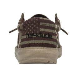Hey Dude Youth Wally - Camo Flag -Shoe Promotion Store 130137037 WALLY YOUTH CAMO FLAG LEFT 5 41652.1667326317