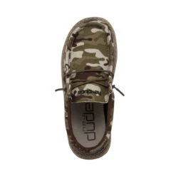 Hey Dude Youth Wally - Camo Flag -Shoe Promotion Store 130137037 WALLY YOUTH CAMO FLAG LEFT 6 20313.1667326295