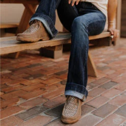 Twisted X Women's Chukka Driving Moc - Brown Print -Shoe Promotion Store 1 38728.1693333921
