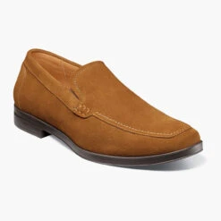 Stacy Adams Men's Pelton Moc Toe Slip-on - Tan Suede