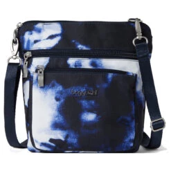 Baggallini Modern Pocket Crossbody - Navy Ink Tie Dye