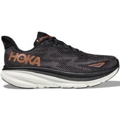 HOKA ONE ONE Women's Clifton 9 - Black / Copper (Medium Width)