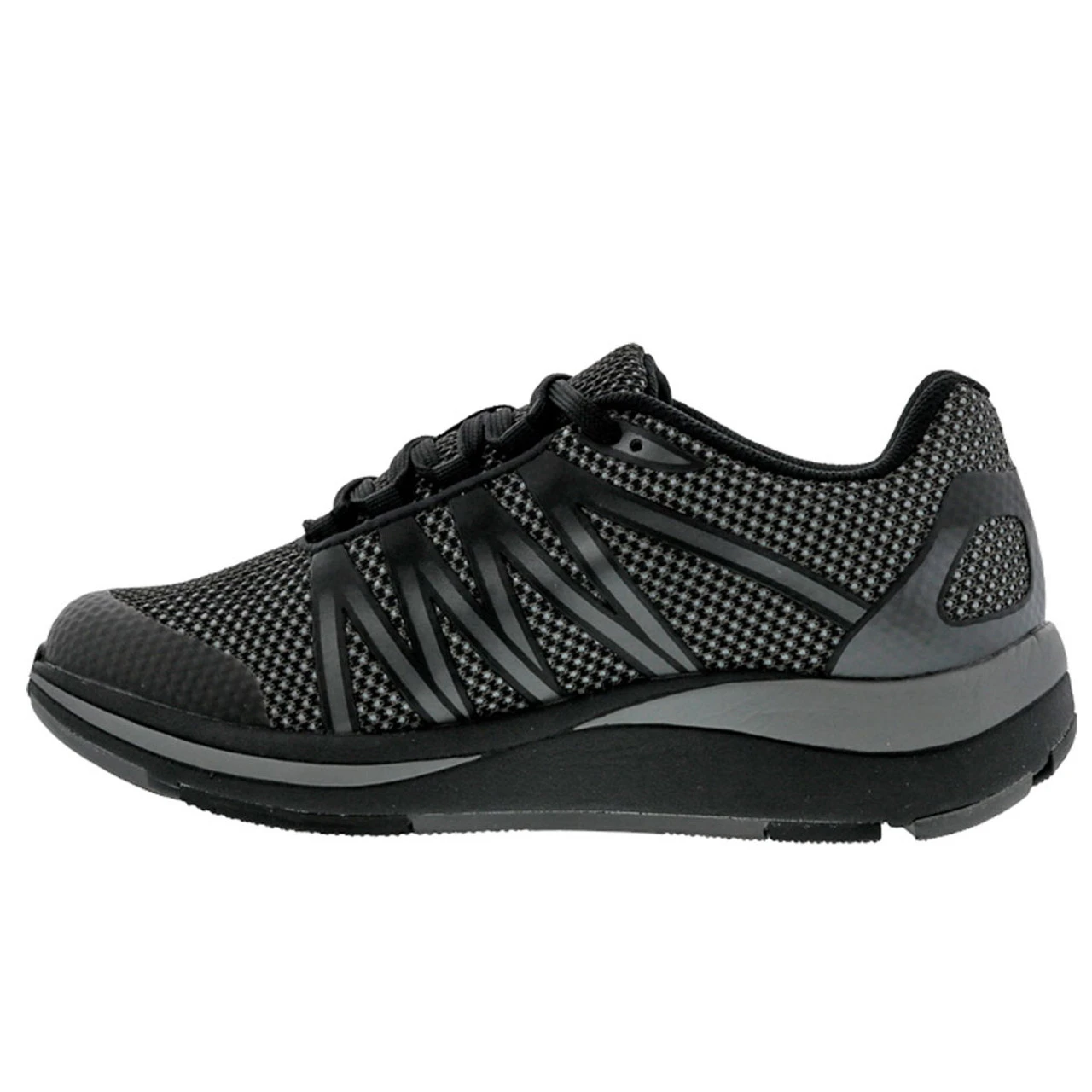 Drew Women's Balance - Black Leather / Black Mesh 3 Drew Women's Balance - Black Leather / Black Mesh - Image 3