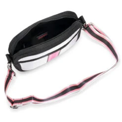 Haute Shore Drew Disco Neoprene Crossbody - White / Pink -Shoe Promotion Store 1 65737.1639164095