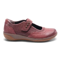 Hälsa Footwear Women's Aloe Mary Jane - Dark Cherry