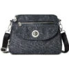 Baggallini Calais Crossbody Bag - Midnight Blossom Print