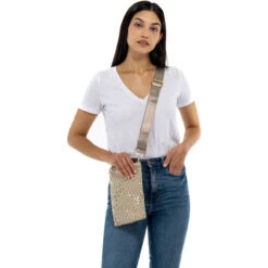 Haute Shore Shay Woven Phone Bag - Buff -Shoe Promotion Store 1 80340.1665173592