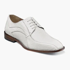 Stacy Adams Men's Turano Bike Toe Oxford - White