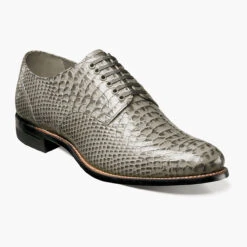 Stacy Adams Men's Madison Plain Toe Oxford - Gray Anaconda