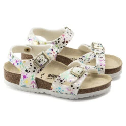 Birkenstock Kids Rio Microfiber - Confetti White (Regular Width) -Shoe Promotion Store 22 10042.1621348347