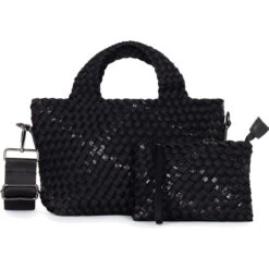 Haute Shore Mark Woven Tote - Noir