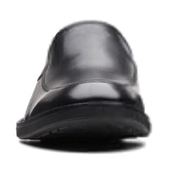 Clarks Men's Un Hugh Step - Black Leather -Shoe Promotion Store 2 16264.1687891861