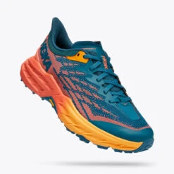 HOKA ONE ONE Women's Speedgoat 5 - Blue Coral / Camellia (Medium Width) -Shoe Promotion Store 2 30660.1675786143