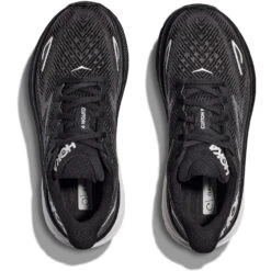 HOKA ONE ONE Women's Clifton 9 - Black / White (Wide Width) -Shoe Promotion Store 2 31045.1675202044.1280.1280 11316.1675288055