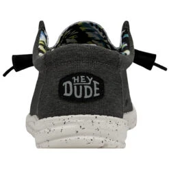 Hey Dude Men's Wally Stretch - Heathered Black -Shoe Promotion Store 2 35029.1686686604