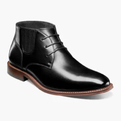 Stacy Adams Men's Maxwell Plain Toe Lace Chukka Boot - Black