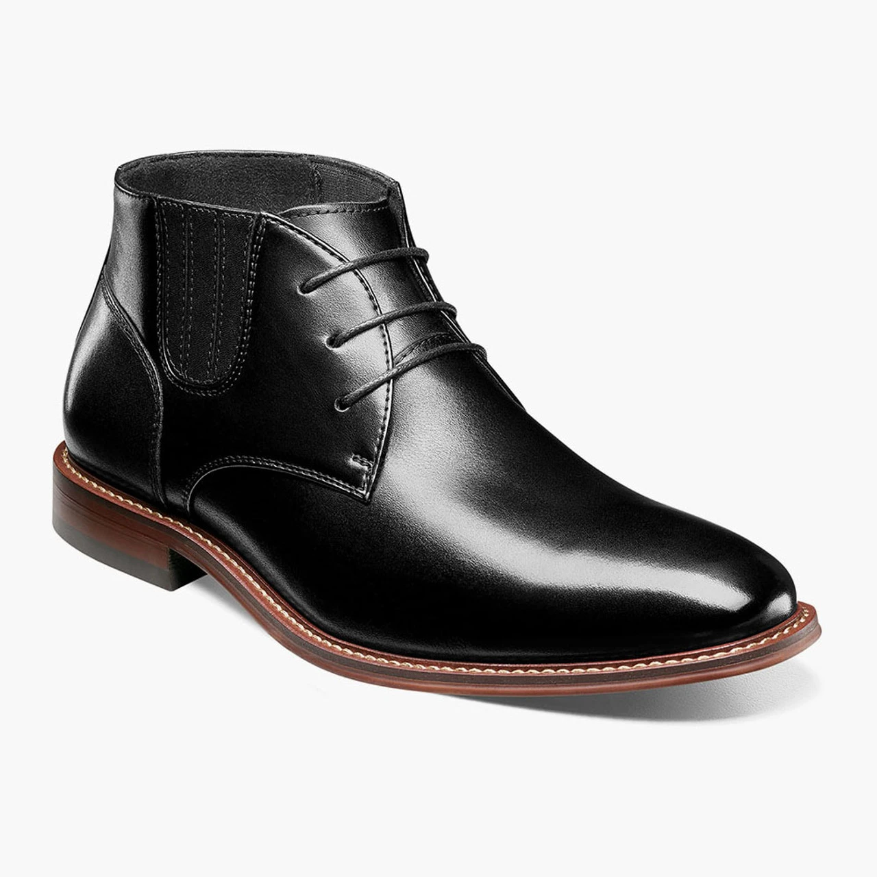 Stacy Adams Men's Maxwell Plain Toe Lace Chukka Boot - Black 1 Stacy Adams Men's Maxwell Plain Toe Lace Chukka Boot - Black