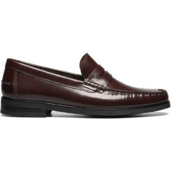 Florsheim Men's Berkley Flex Moc Toe Penny Loafer - Burgundy