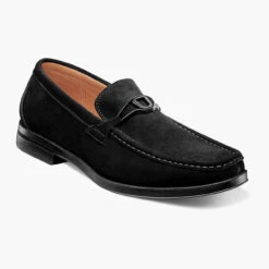 Stacy Adams Men's Palladian Moc Toe Slip-On - Black Suede