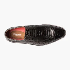 Stacy Adams Men's Fanelli Modified Wingtip Oxford - Black -Shoe Promotion Store 2 80342.1678114953