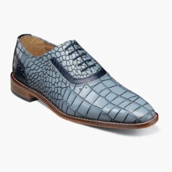 Stacy Adams Men's Riccardi Plain Toe Oxford - Light Blue Multi