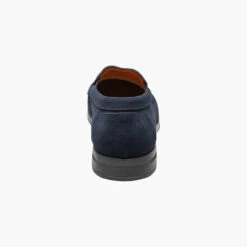 Stacy Adams Men's Pelton Moc Toe Slip-on - Navy Suede -Shoe Promotion Store 2 95985.1678466841