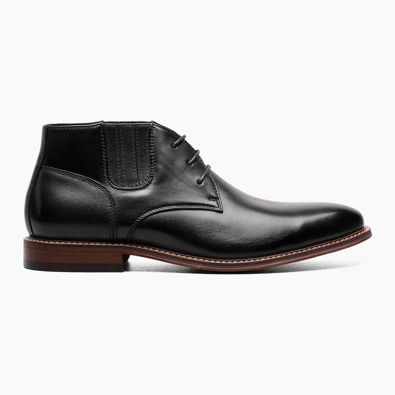 Stacy Adams Men's Maxwell Plain Toe Lace Chukka Boot - Black 2 Stacy Adams Men's Maxwell Plain Toe Lace Chukka Boot - Black - Image 2