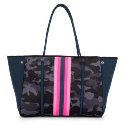 Haute Shore Greyson Epic Neoprene Tote - Navy / Camo -Shoe Promotion Store 3 15835.1638481761
