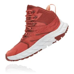 HOKA ONE ONE Women's Anacapa Mid Gore-Tex - Hot Sauce / Cherry Mahogany (Medium Width) -Shoe Promotion Store 3 29549.1675720786