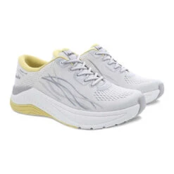 Dansko Women's Pace - White / Yellow Mesh -Shoe Promotion Store 3 54915.1655387039