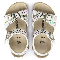 Birkenstock Kids Rio Microfiber - Confetti White (Regular Width) -Shoe Promotion Store 3 55921.1621348357