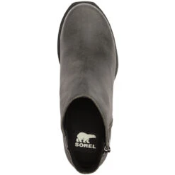 Sorel Women's Joan Of Arctic Wedge III Zip Bootie - Quarry / Black -Shoe Promotion Store 3 58869.1660065444