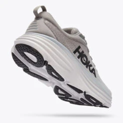 HOKA ONE ONE Men's Bondi 8 - Sharkskin / Harbor Mist (Wide Width) -Shoe Promotion Store 3 60015.1659726775