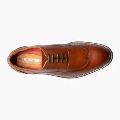 Stacy Adams Men's Macarthur Wingtip Oxford - Cognac -Shoe Promotion Store 3 63532.1677700470