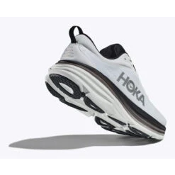 HOKA ONE ONE Men's Bondi 8 - White / Black (Medium Width) -Shoe Promotion Store 3 65776.1688567726