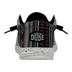 Hey Dude Men's Wally Funk - Jacquard Black Aztec -Shoe Promotion Store 40010 0WI WALLY FUNK JACQUARD BLACK AZTEC LEFT 5 50388.1683743749