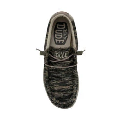 Hey Dude Men's Wally Sox - Woodland Camo -Shoe Promotion Store 40019 9CH WALLY SOX WOODLAND CAMO RIGHT TOP 15005.1681249499