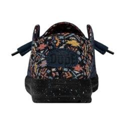 Hey Dude Women's Wendy Funk Slub Blanket- Midnight Rain -Shoe Promotion Store 40066 4MK WENDYFUNKSLUBBLANKET MIDNIGHTRAIN LEFTBACK 96972.1681841398