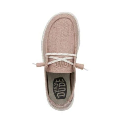 Hey Dude Women's Wendy Woven - Blush -Shoe Promotion Store 40098 684 WENDYWOVEN BLUSH LEFTTOP 28743.1686262017