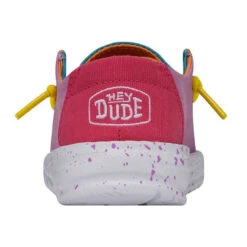 Hey Dude Toddler Wendy Slub Canvas - Color Block -Shoe Promotion Store 40144 9CI WENDYTODDLERSLUBCANVAS COLORBLOCK LEFTBACK 1 47909.1680198725