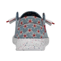Hey Dude Women's Wendy - Denim Star -Shoe Promotion Store 40158 4NR WENDY PATRIOTIC DENIM STAR RIGHT BACK 72767.1681333199
